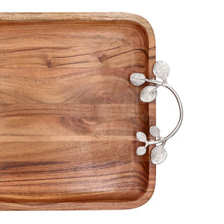 Silver Leaf Serving Tray