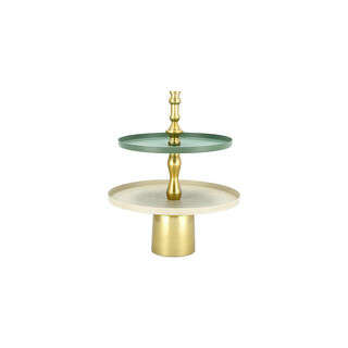 Mosaic 2 Tier Cake Stand Plate