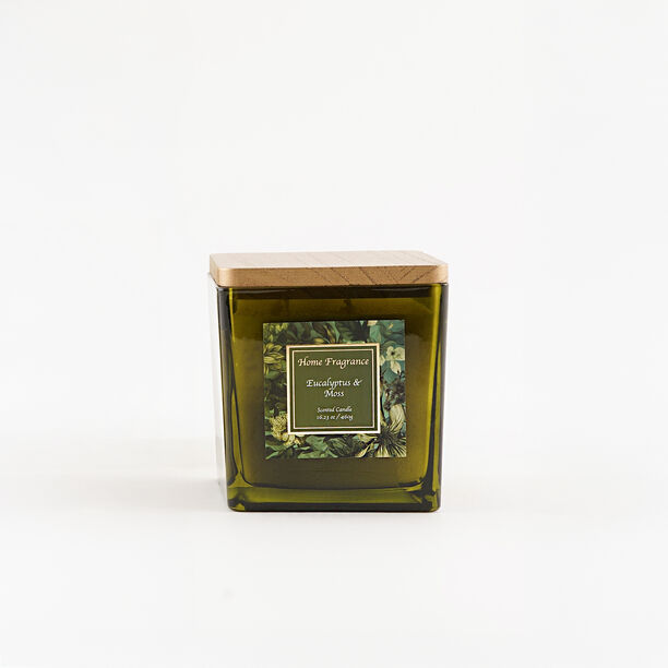 شمعة معطرة في وعاء زجاجي برائحة الأوكالبتوس والطحالب 460 جرام image number 2