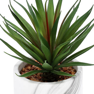 Artificial Plant Sword Grass In Cement Pot Green