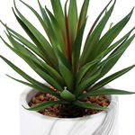 Artificial Plant Sword Grass In Cement Pot Green image number 3