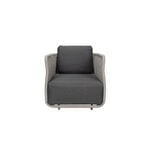 Homez Outdoor Garden Seating 4Pcs, Dark Gray image number 4