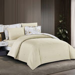 Unique home 6pc grey floral twin cotton comforter set1 70*240cm image number 1