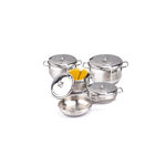 Mistercook 9 piece stainless steel cookware set image number 0