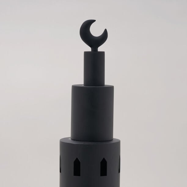 Homez Ramora Collection Lantern, Black, 12*11*47 Cm image number 1