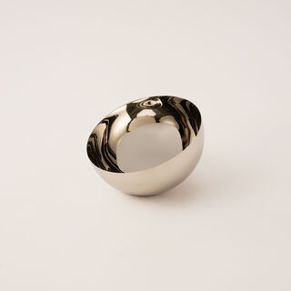 Oulfa silver steel nuts bowl
