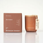 Jar candle 180gms dark amber fragrance brown image number 0