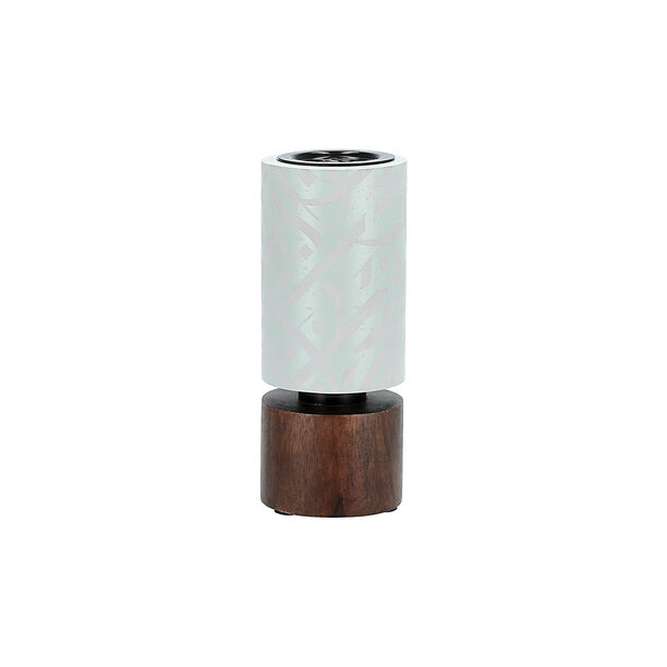 Salam Wood and Metal Oud Burner Dia 8.5 *Ht 19 Cm image number 0