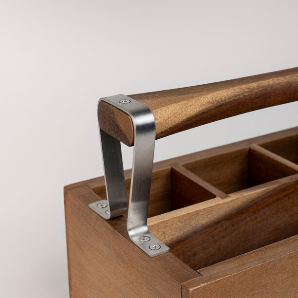 Alberto wooden cutlery holder 26*16*20 cm image number 4