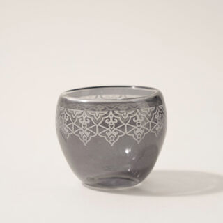 Dallaty 6pcs glass coffee cup set, grey