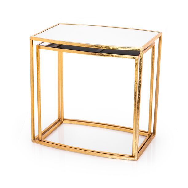Metal/Gold Side Table Set 2 Pieces image number 0