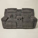 2 Seater dark gray recliner image number 1