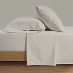 Boutique Blanche Cotton King Size Fitted Sheets, Grey 200*200 Cm image number 0