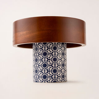 Bahja multi color wood cake stand 25*25*20 cm