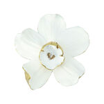 Wall Accent Orchid Flower White And Gold image number 2