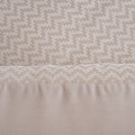 Cottage chevron 3pc comforter set queen 200*240cm microfiber beige image number 4