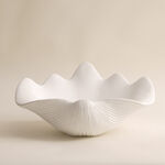 Homez off white resin decorative shell 41.5*34.4*17.6 cm image number 0
