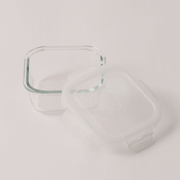  البرتو حافظة طعام زجاج مربعة 300 مل مع غطاء بفتحة تهوية image number 2