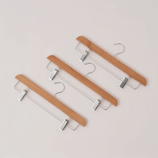 هومز علاق بنطلون 3 قطع خشبية، بيج 37*26*32 سم