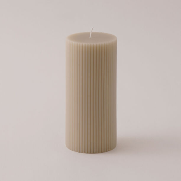 هومز شمعة من شمع الصويا، بيج 7*7*15سم image number 1