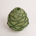 Green resin candleholder 15.5*15.5*16.3 cm image number 0