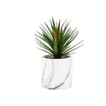 Artificial Plant Sword Grass In Cement Pot Green image number 1