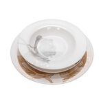 La Mesa Porcelain Dinner Set 18 Pieces Golden Garden image number 2