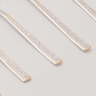 بنتولا طقم ملاعق شاي ستانلس ستيل بلمعة مرآة 6 قطع 2.5 ملم