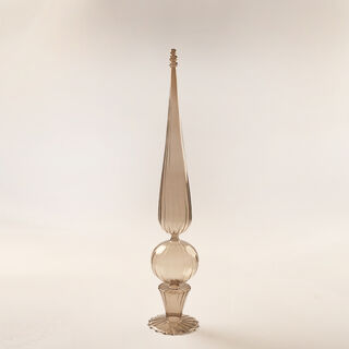 Homez Glass Ramadan Decorative Piece, Grey 10.5*10.5*60.5Cm