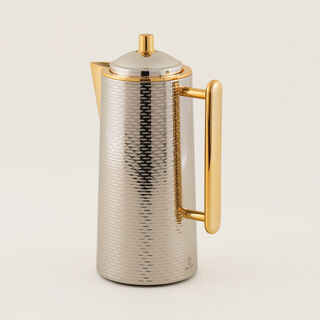 Dallaty stainless steel steel vacuum flask set 1L, silver and gold