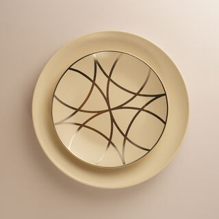 La Mesa Porcelain 18Pcs Dinner Set Kairouan Collection, Silver