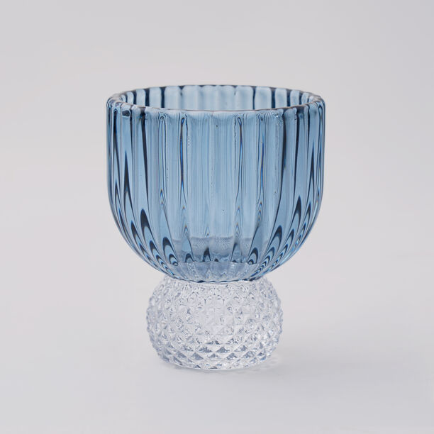 لا ميسا طقم أوعية حلويات صغيرة 4 قطع زجاج، أزرق image number 1