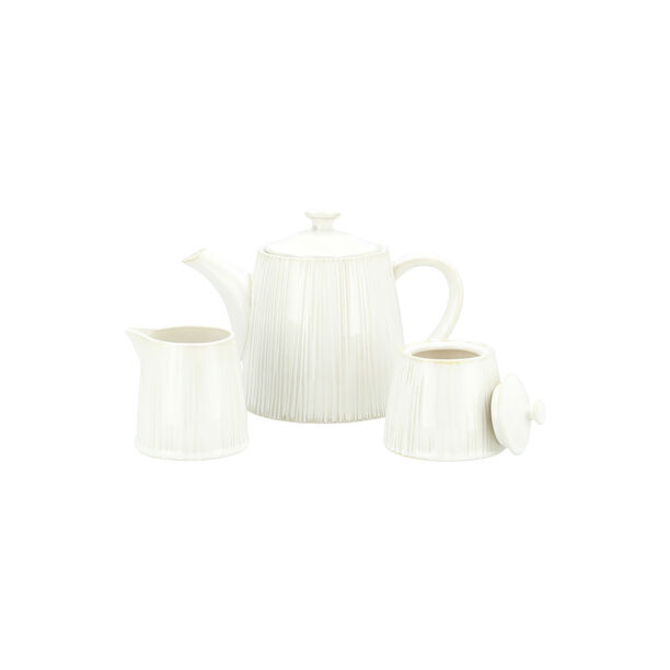  11Pc White Fig English Tea Set image number 1