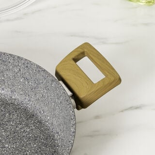 البرتو طقم أواني جرانيت رمادي7 قطع