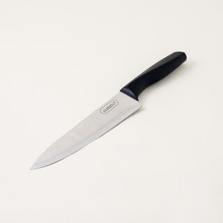 Alberto 6 piece stainless steel and black wood knife block set
