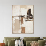 Homez wall art framed canvas wood, 120*90cm image number 1