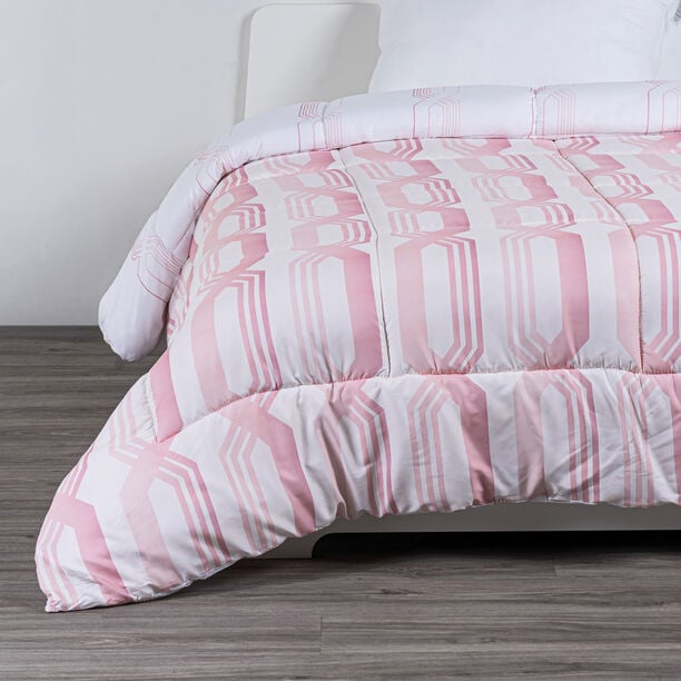 كوتاج لحاف أزرق مخطط   سرير كينج image number 1