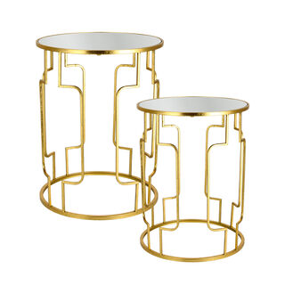 Nested Table Set Of 2 Gold