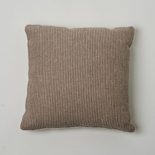 Boutique Blanche stripe woven cushion 45*45cm, beige