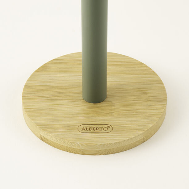 Alberto Bamboo Tissue Holder, Green, 15*15*35 Cm image number 2