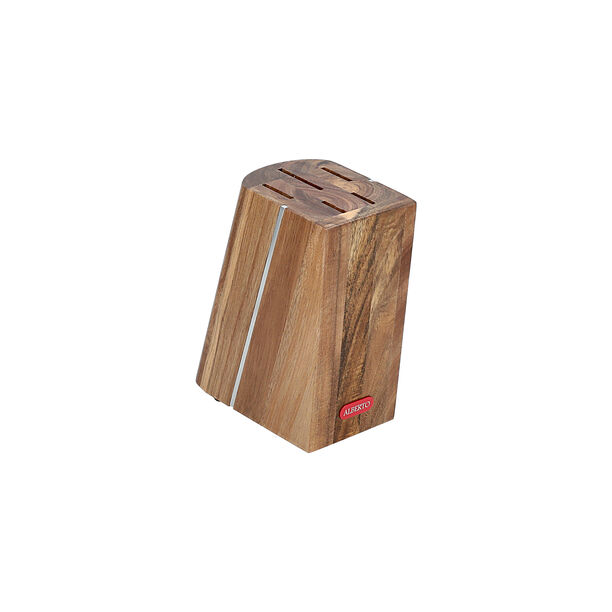 Alberto stainless steel knife set with wooden knife block 5 pcs image number 3