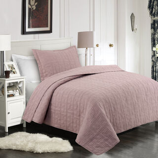 2 Pieces Cotton Embroidered Twin Bed Set
