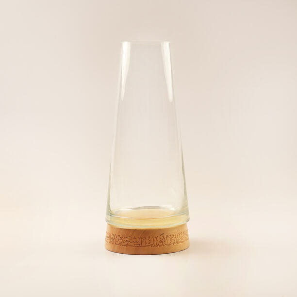 Homez Glass Vase Ramas Collection, 25*13*13Cm image number 0