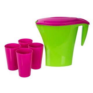 Pitcher With Four Cup Set