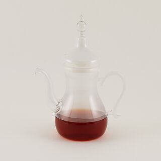Dallaty glass tea pot with warmer