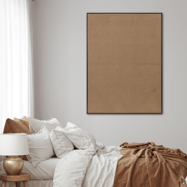 هومز لوحة جدارية كانفس، بني 90*120*4.5 سم image number 0