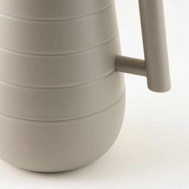 Dallaty plastic vacuum flask with wood 1L, beige image number 3