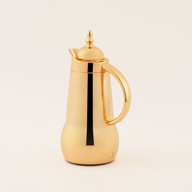 "دلتي طقم دلة ستيل قطعتين 1 لتر، ذهبي image number 1