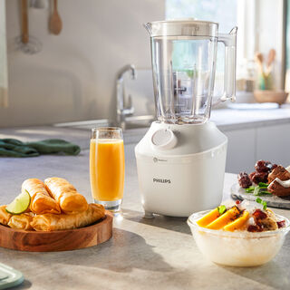 Philips 3000 Series Blender, Pro Blend System, 450W, 1.9L, White