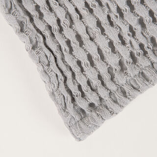 Boutique Blanche Waffle 100% Cotton Woven Throw Light Grey 130*180cm